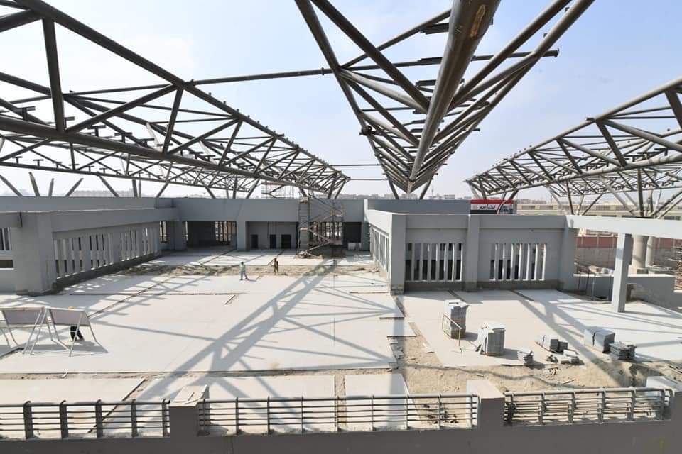 Hub space truss, Greater Cairo Metro Adly Mansour Station