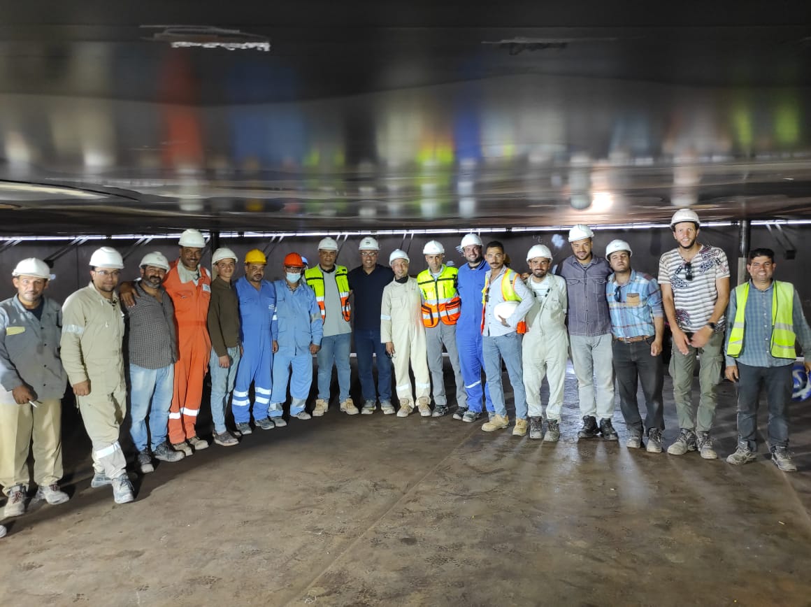 ARCONS team picture after handing over two floating roof tanks TK1&TK5